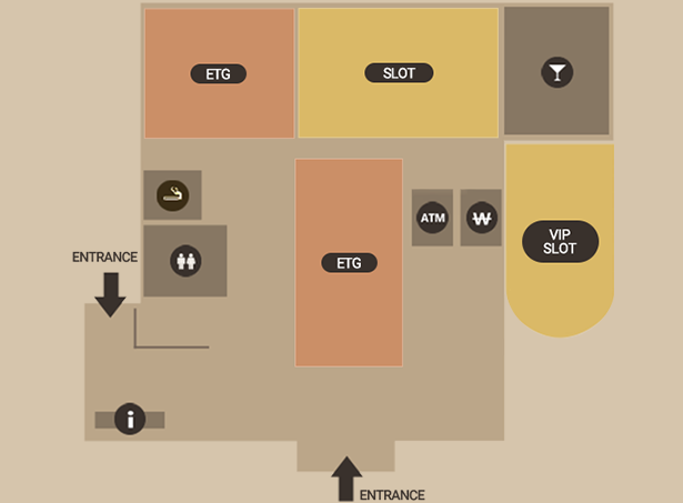 PARADISE CASINO BUSAN FLOOR MAP1 floor