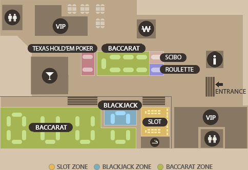 PARADISE CASINO JEJU GRAND FLOOR MAP