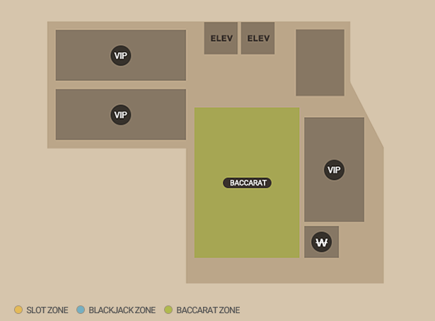 PARADISE CASINO BUSAN FLOOR MAP1 floor